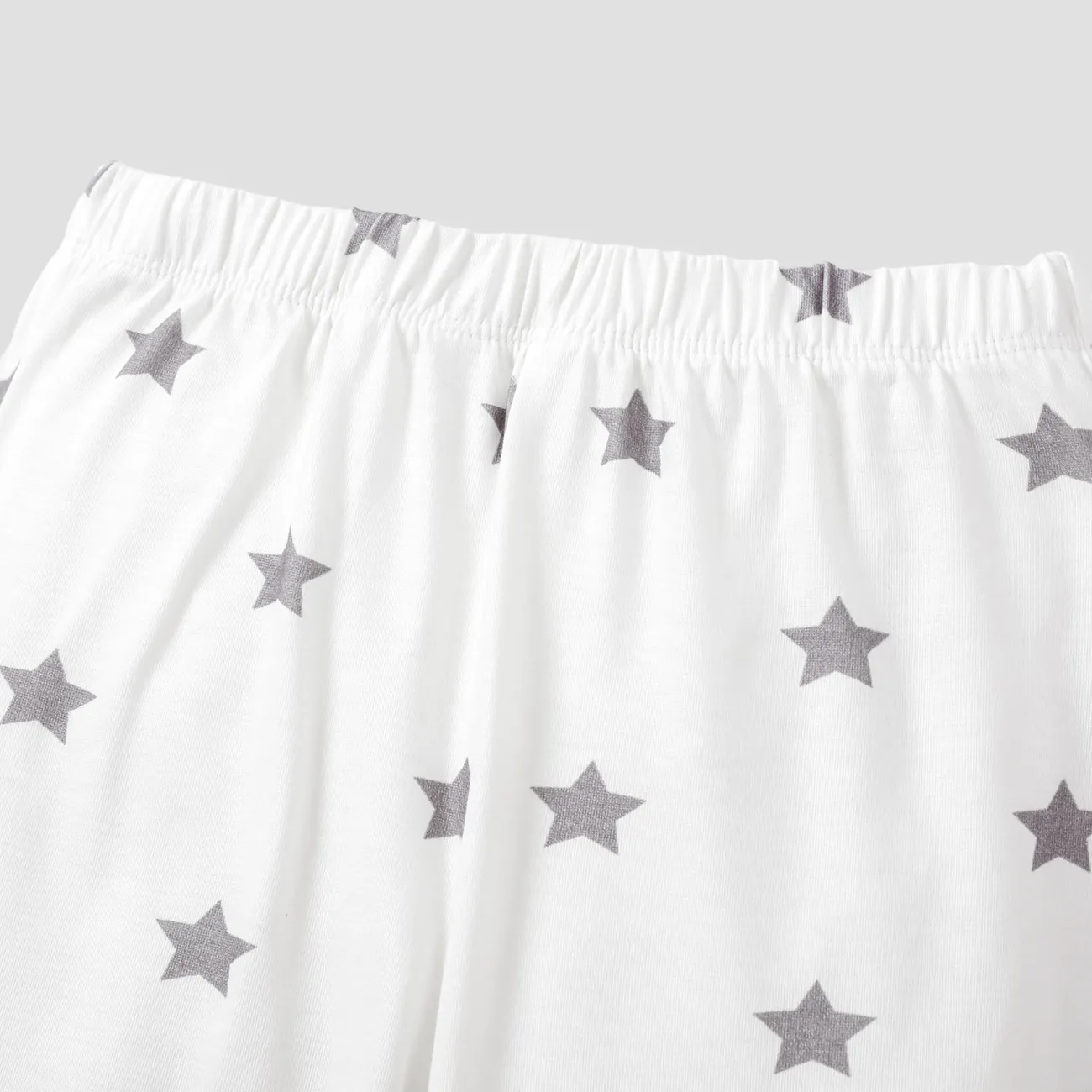 2 pièces Enfant en bas âge Unisexe Décontracté Pyjamas Blanc big image 1
