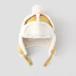 Bebé/niño pequeño Sombrero de felpa engrosado cálido y protector de oídos Amarillo