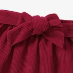 3PCS Toddler Girl Sweet Stripe Ruffle Edge Long Sleeve Dress Set  image 5