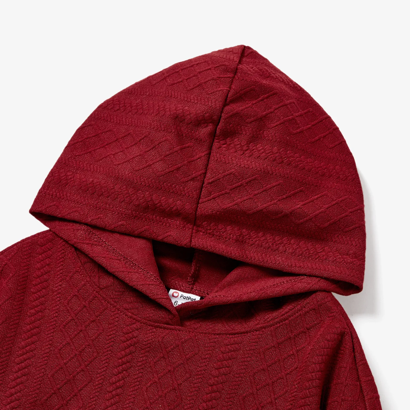 2PCS Kid Girl Solid Color Hooded  Set  image 4