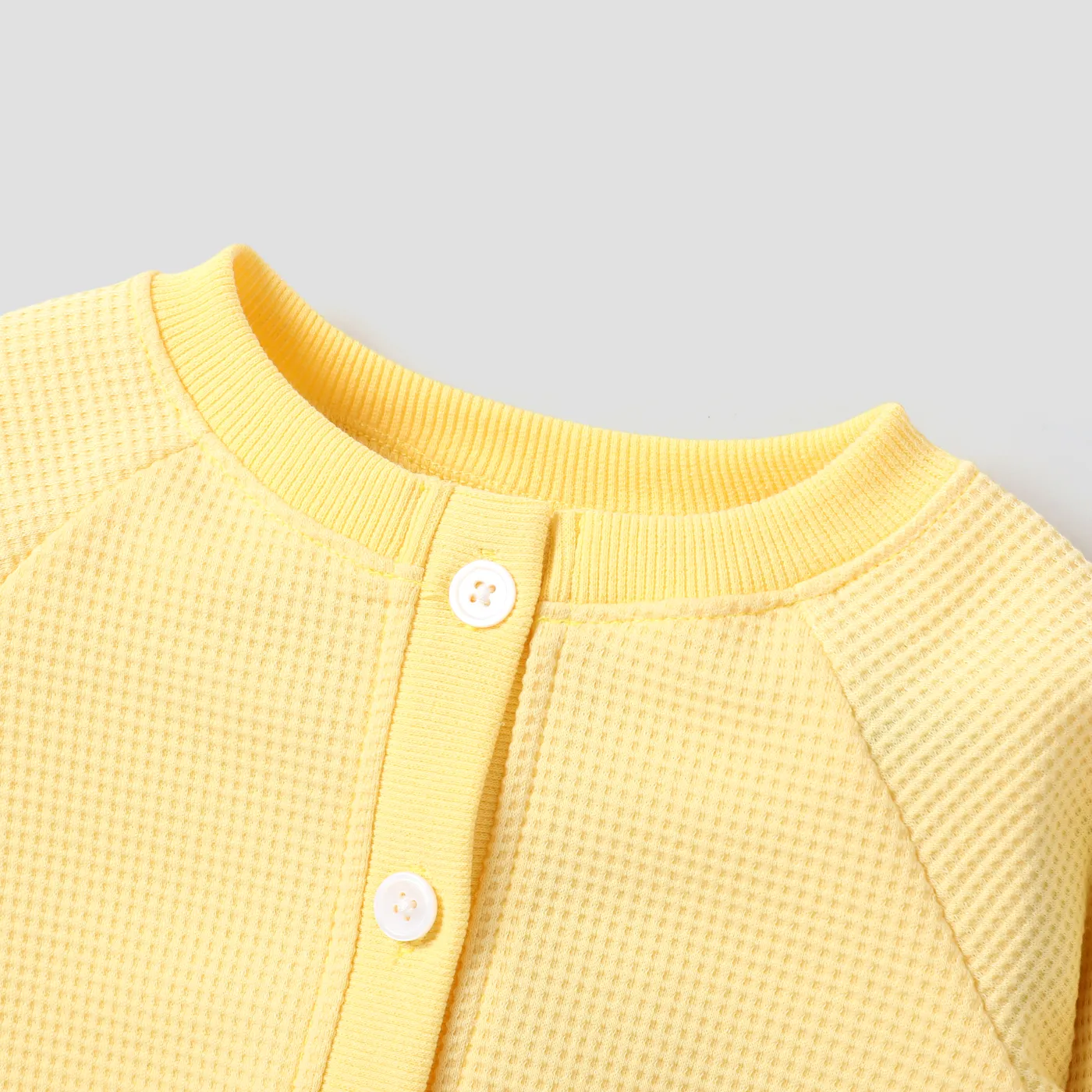 2 unidades Bebé Extremidades franzidas Flores isoladas Elegante Manga comprida Fato saia e casaco Amarelo image 4