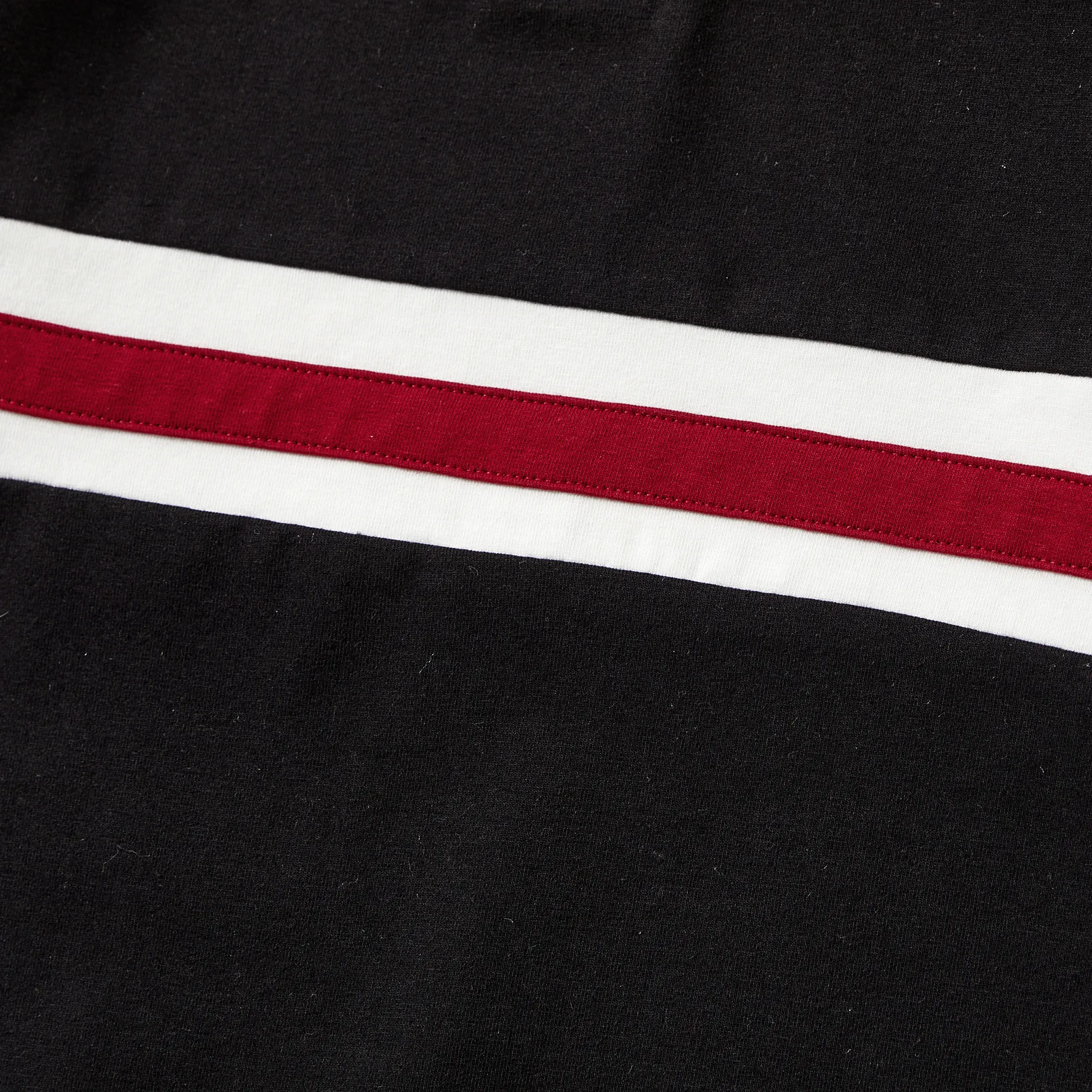 Mommy and Me Matching Wine Red and Black Color-block Cotton Zippered Polo Collar Short Sleeves Dresses and Romper Burgundy image 4