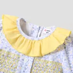 Toddler Girl Elegant Broken Flower Long Sleeve Pattern Dress Multi-color image 4