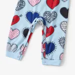 Valentine's Day Family Matching Letters & Heart Pattern Short-sleeve Pajamas Sets(Flame resistant)  image 5