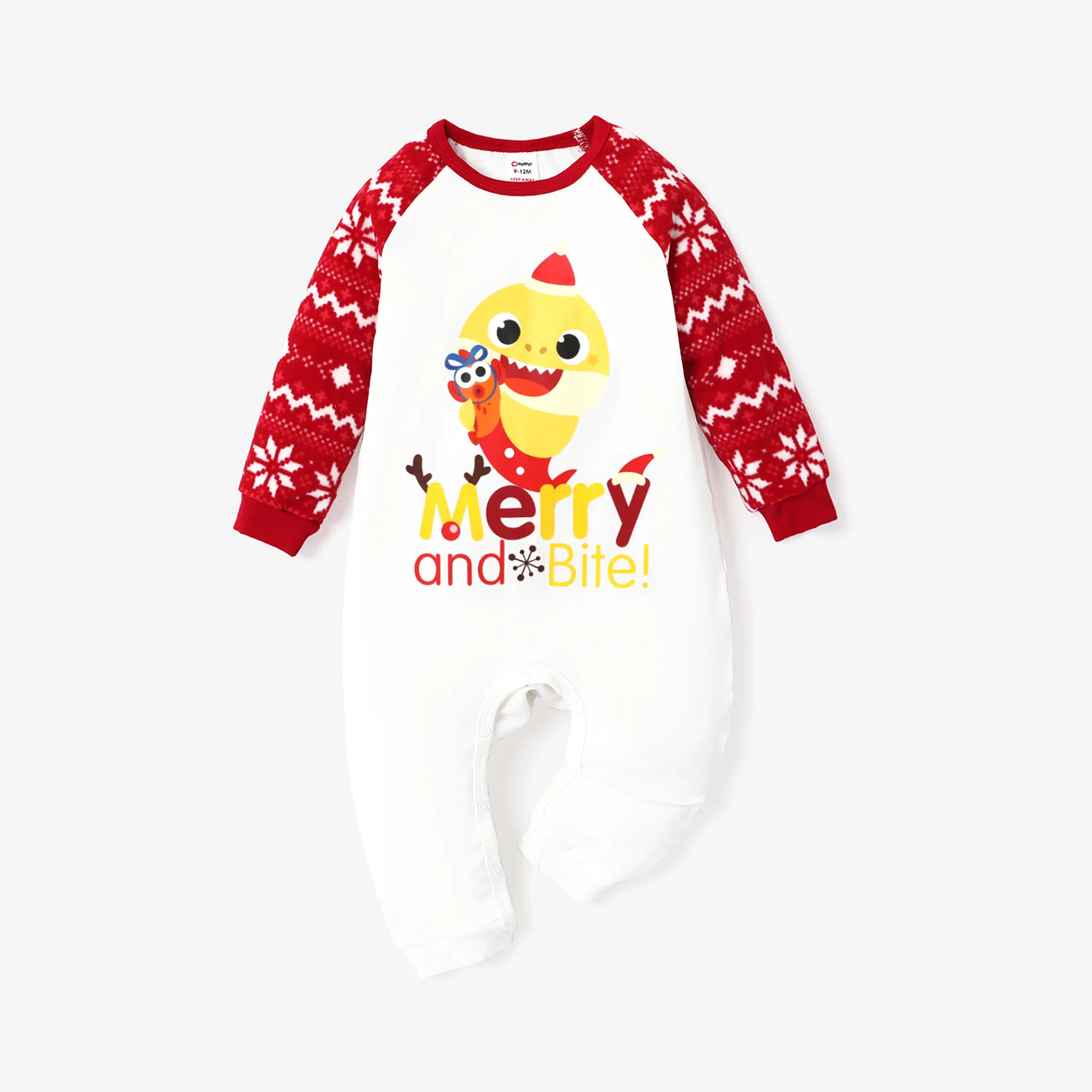 Baby Shark Family Matching Shark Pattern Pajamas  Red image 5