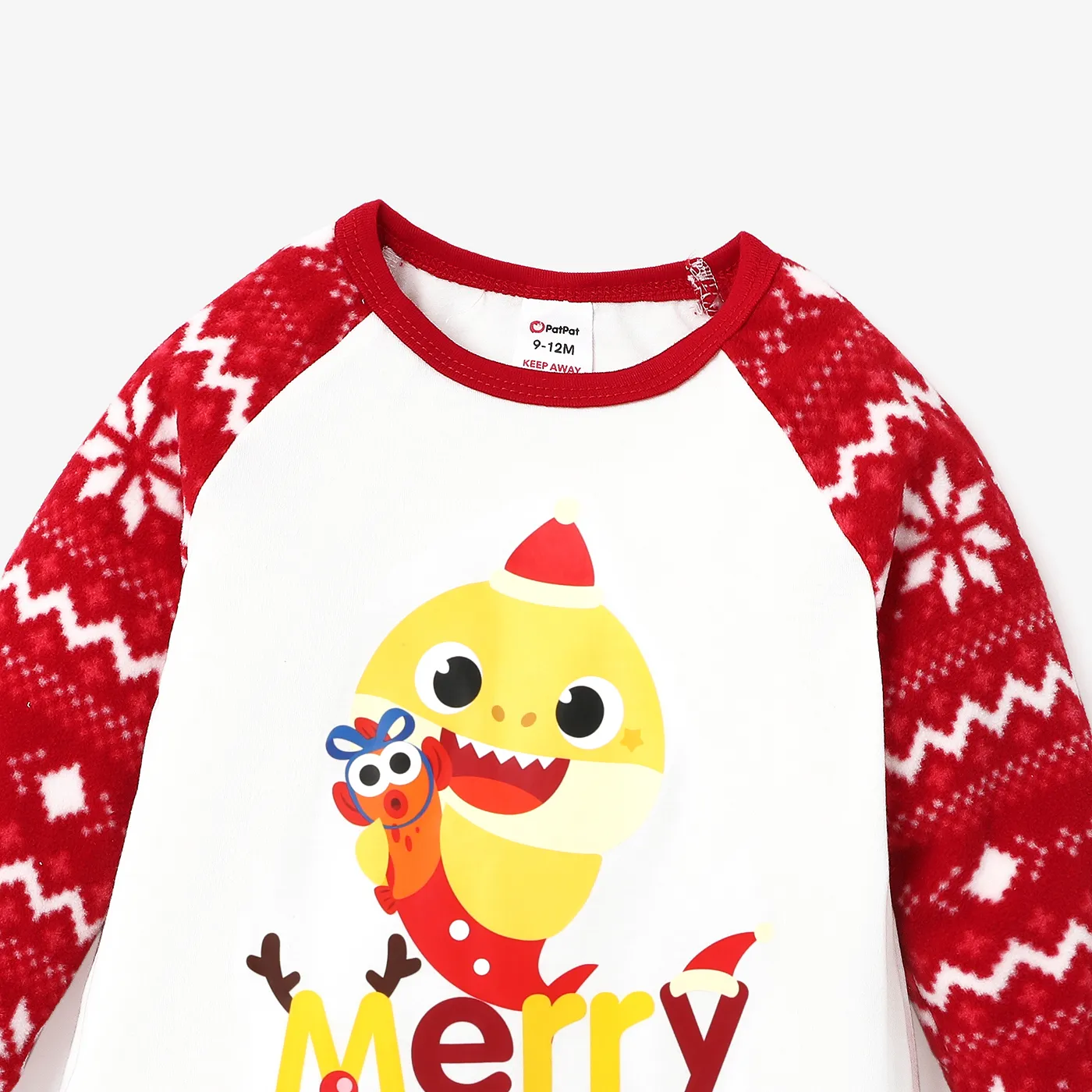 Baby Shark Family Matching Shark Pattern Pajamas  Red image 2