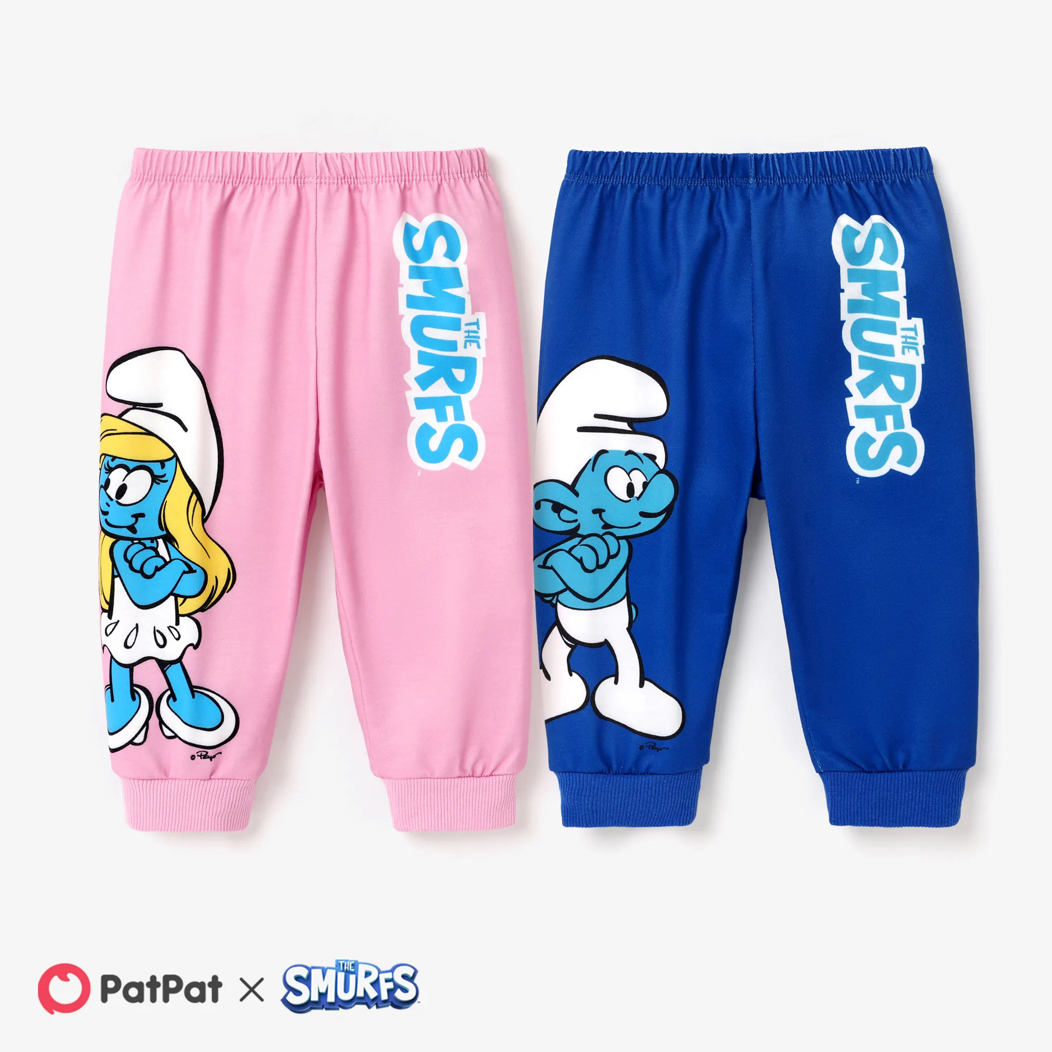 The Smurfs Baby Boy/ Girl Positioning Pattern Casual Pants