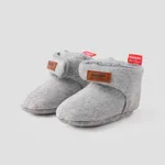 Baby & Toddler Stylish Velcro Design Solid Fleece Prewalker Shoes  image 2