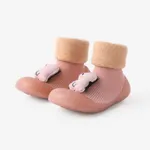 Baby & Toddler Cute Animals & Vehicle Decor Fleece Prewalker Shoes  Pink