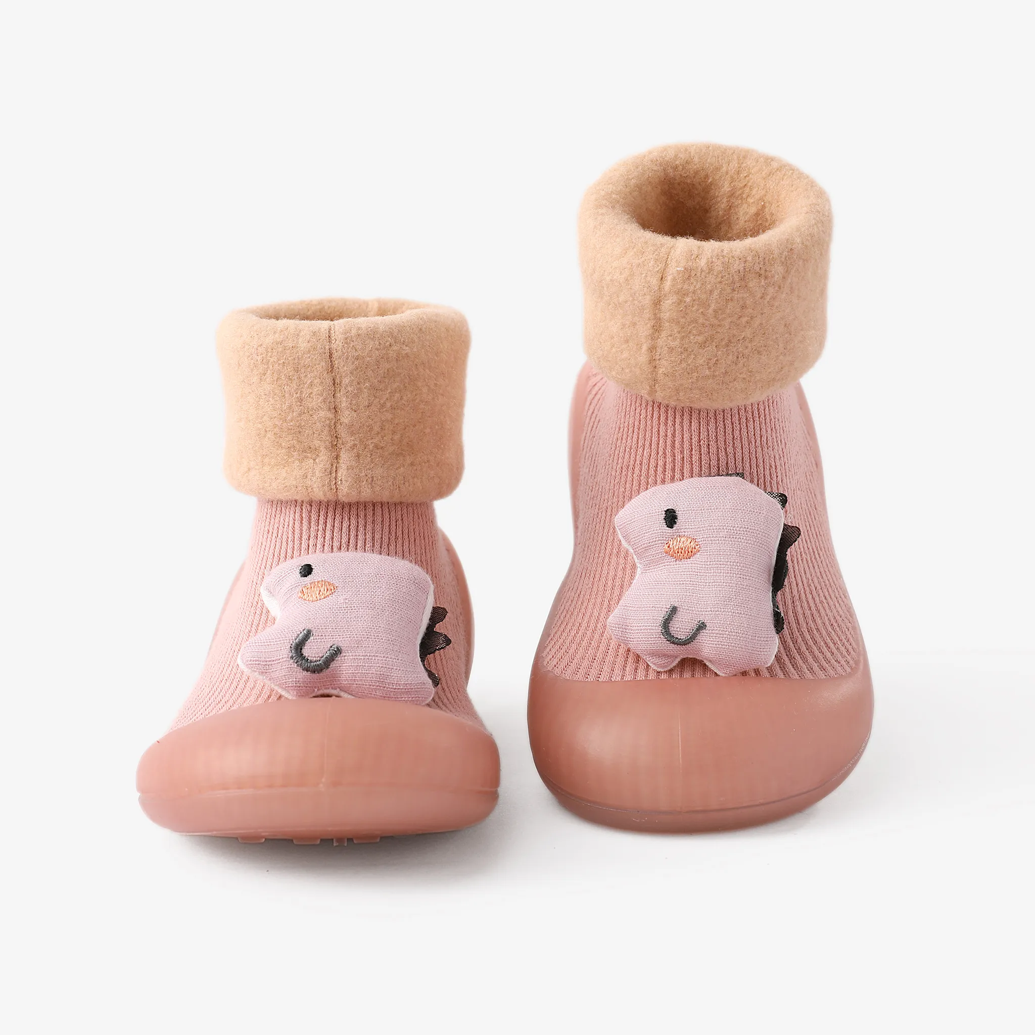 Baby & Toddler Cute Animals & Vehicle Decor Fleece Prewalker Shoes  Pink image 3