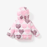 Baby/Kid Boy/Girl Childlike Hooded Winter Coat  rose pink image 2