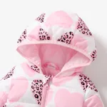 Baby/Kid Boy/Girl Childlike Hooded Winter Coat  rose pink image 3