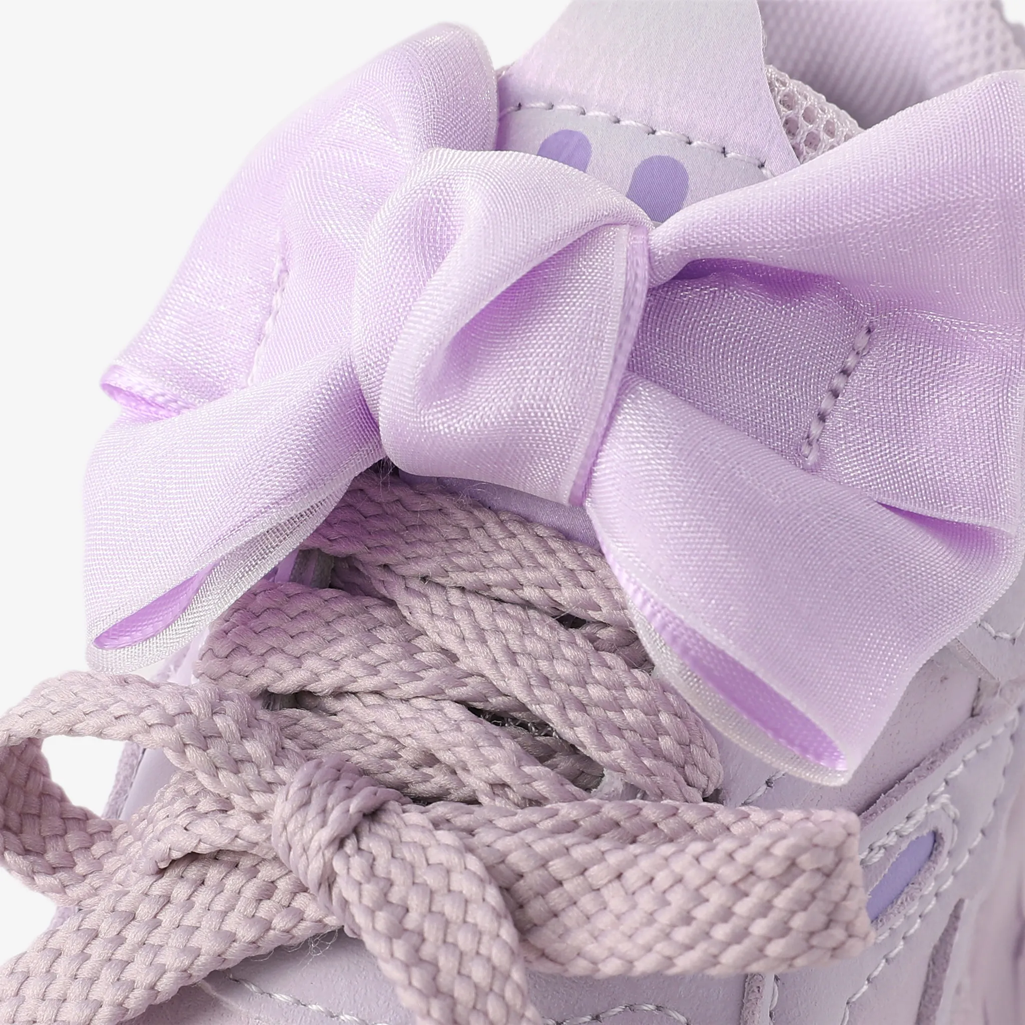 Toddler & Kids Girls' Stylish Solid Lace-up Design Bow Decor Velcro Sports Shoes Purple image 4