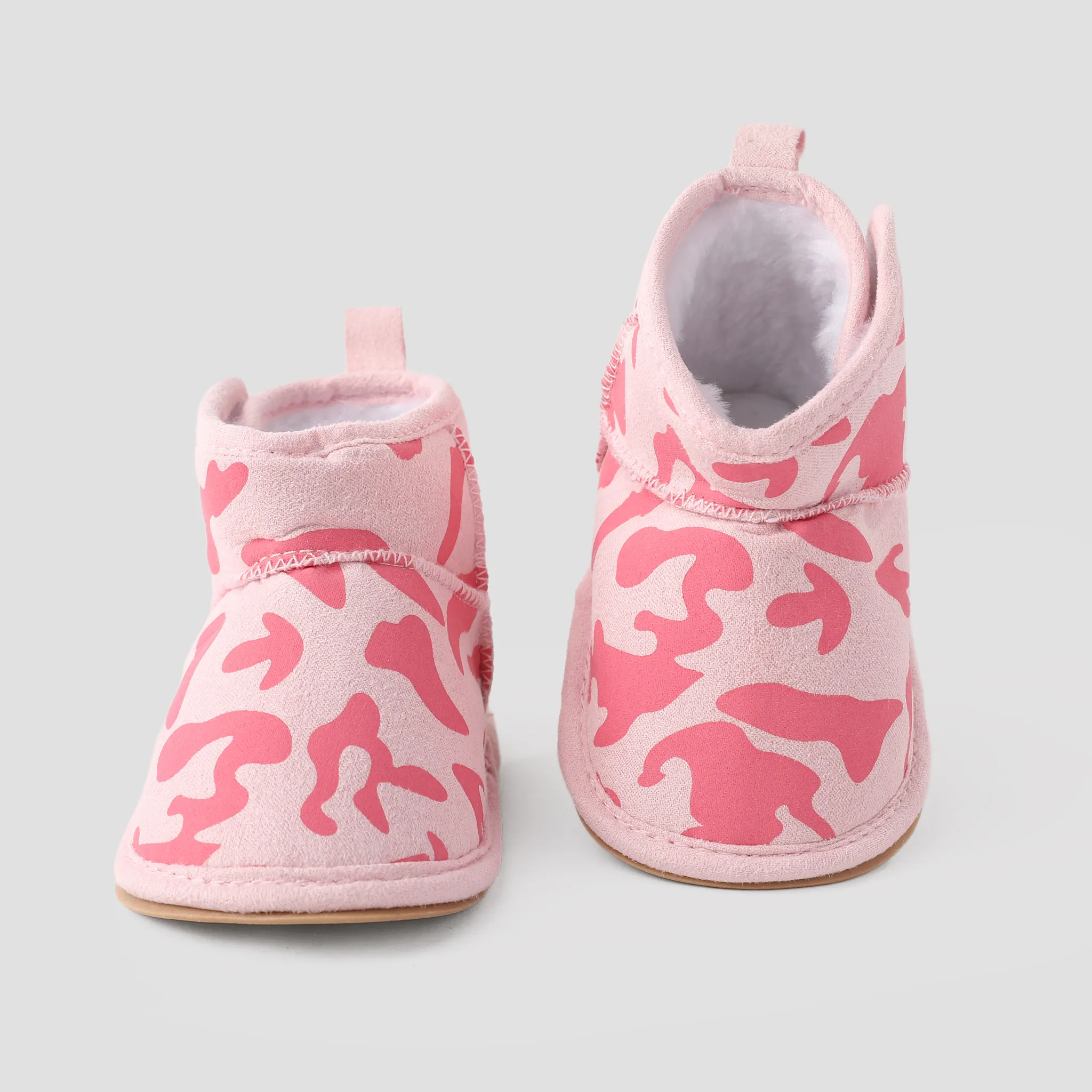 Baby & Toddler Camouflage Velcro Design Fleece Prewalker Shoes Pink image 2
