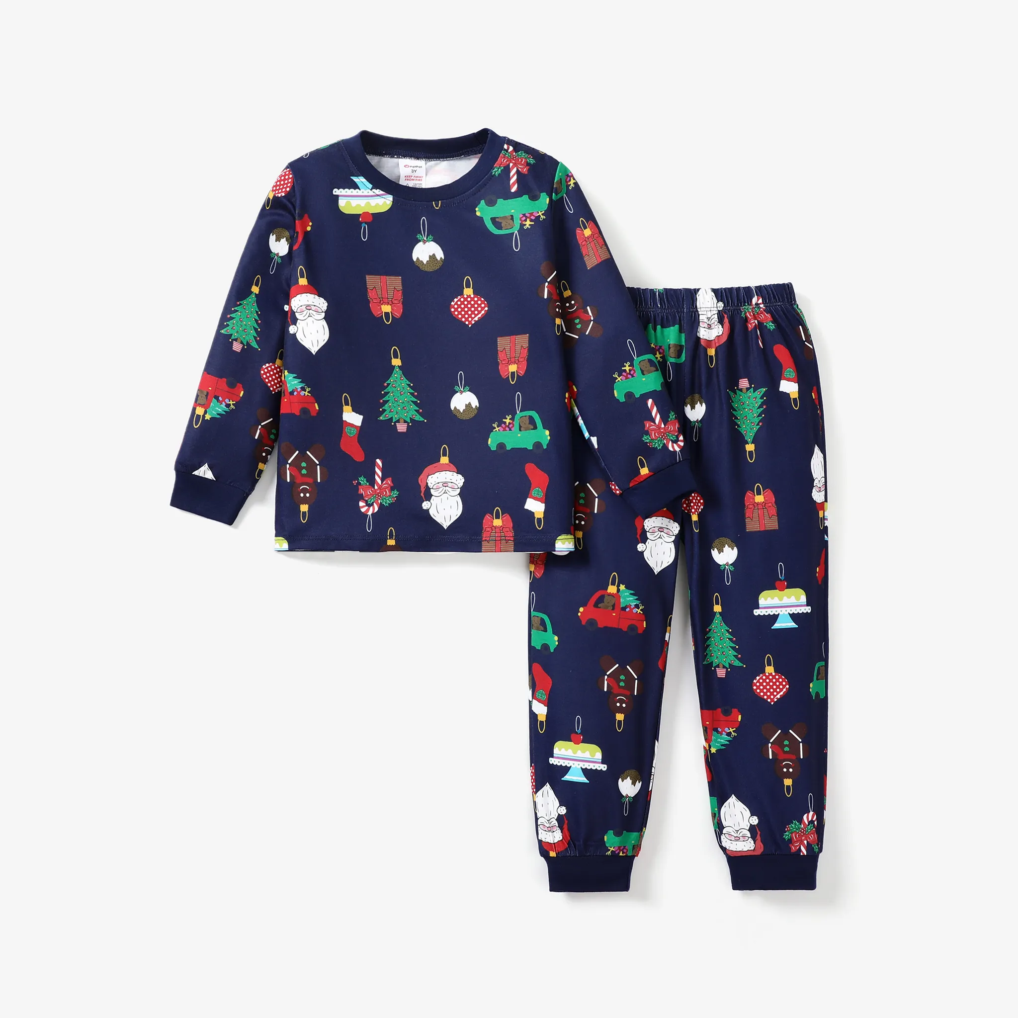 Baby/Toddler Girl/Boy Christmas Pattern Pajama  Toddler Royalblue