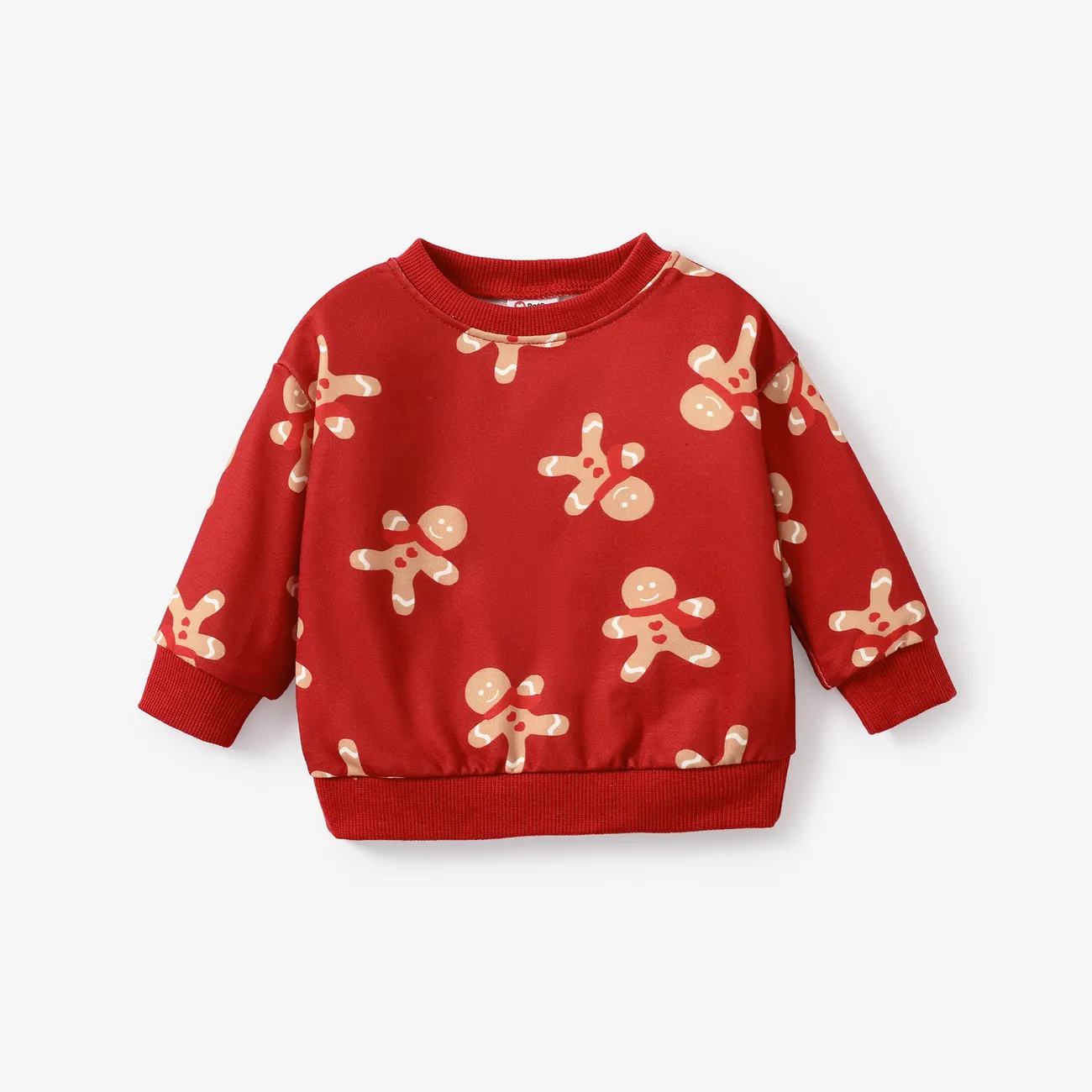 Weihnachten Baby Unisex Kindlich Langärmelig Sweatshirts rot big image 1