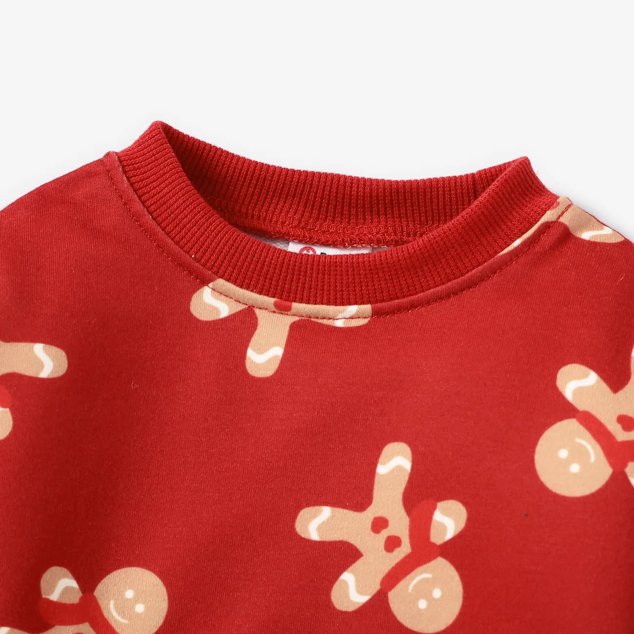 Natal Bebé Unissexo Infantil Manga comprida Sweatshirt Vermelho big image 1