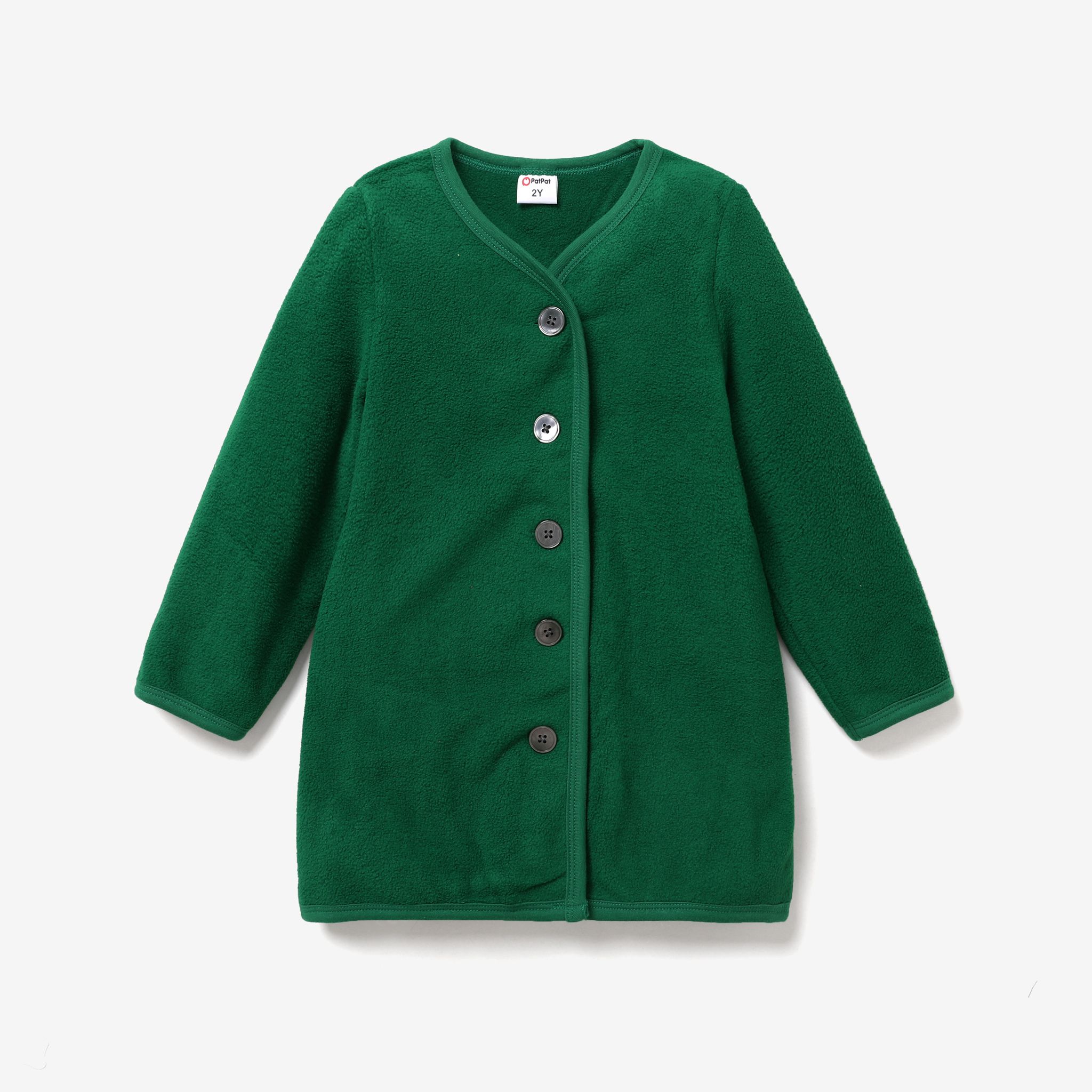 Toddler Girl/Boy Casual Button Velvet Coat