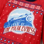 The Polar Express طقم بيجامة إطلالة العائلة للجنسين كم طويل نقش الكريسماس الكريسماس متعدد الألوان image 2