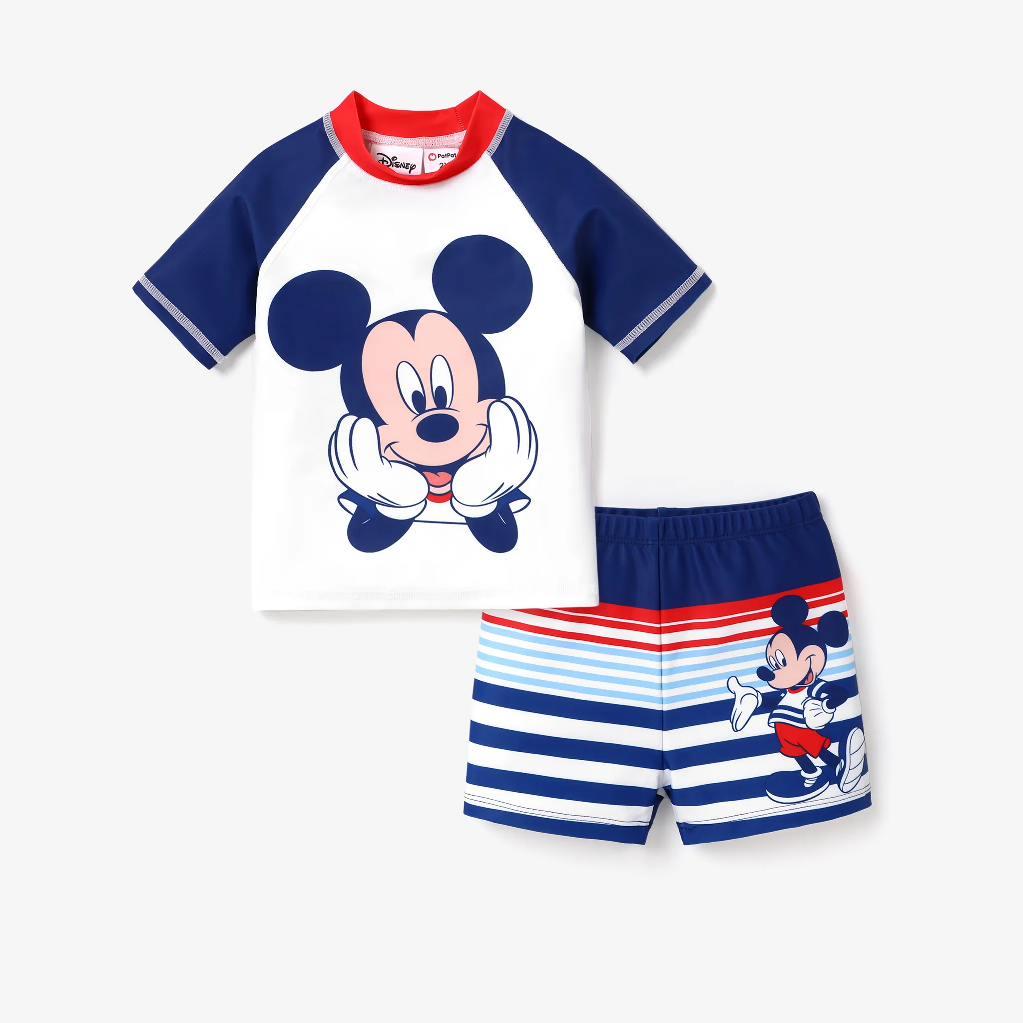 Disney Mickey and Friends Fashionable Toddler Girl/Boy Classic Character Print Swimsuit  image 5