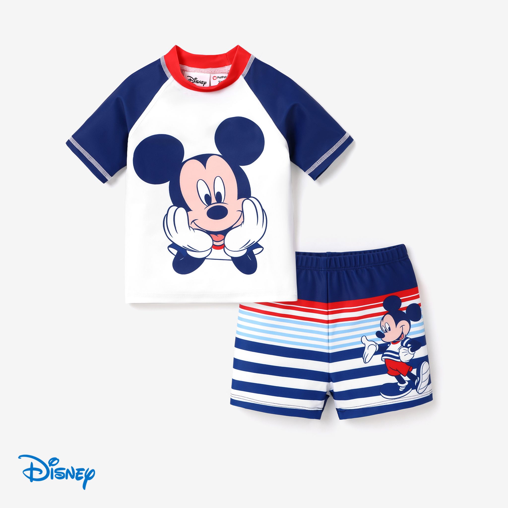 Disney Mickey And Friends Fashionable Toddler Girl/Boy Classic Character Print Swimsuit