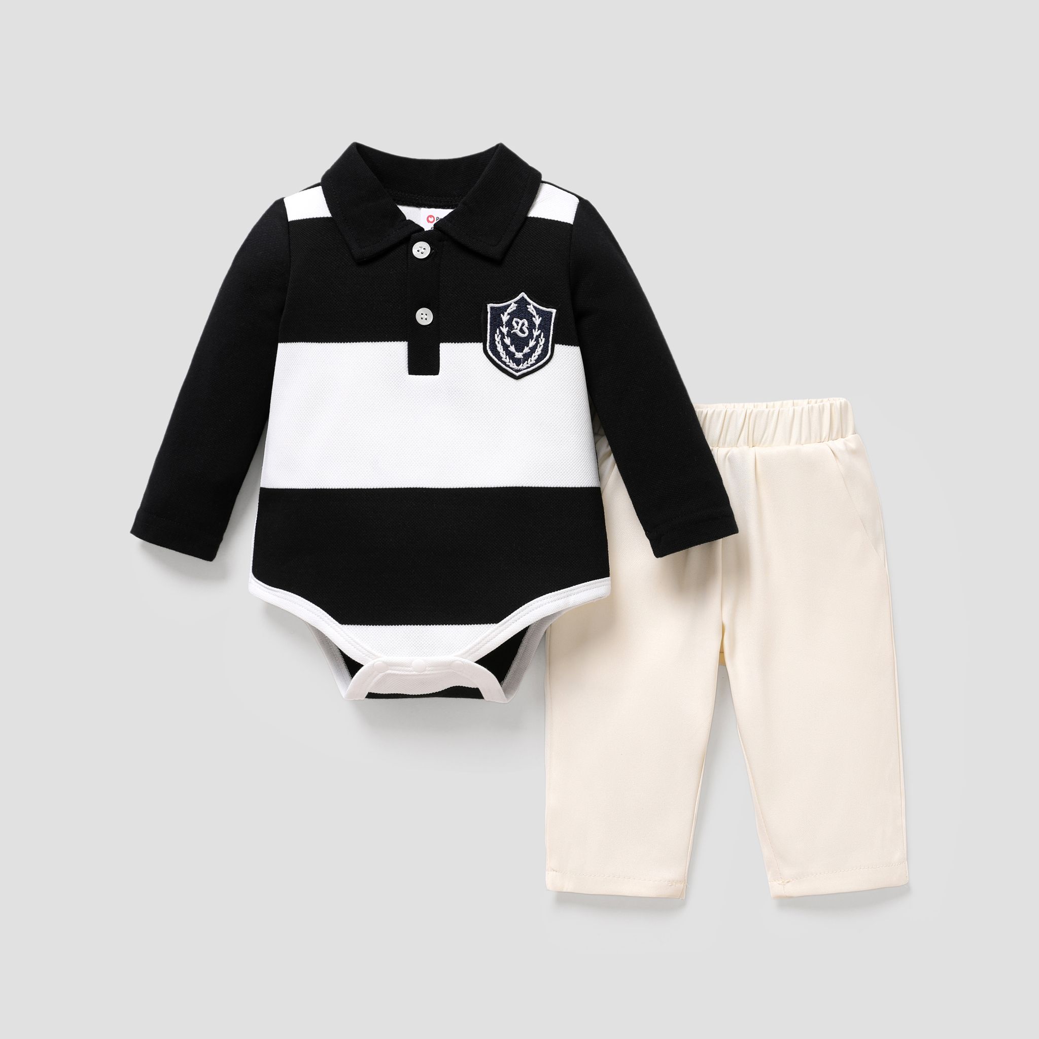 

Baby Boy Childlike Solid and Plaid Set/Shoes/Scarf