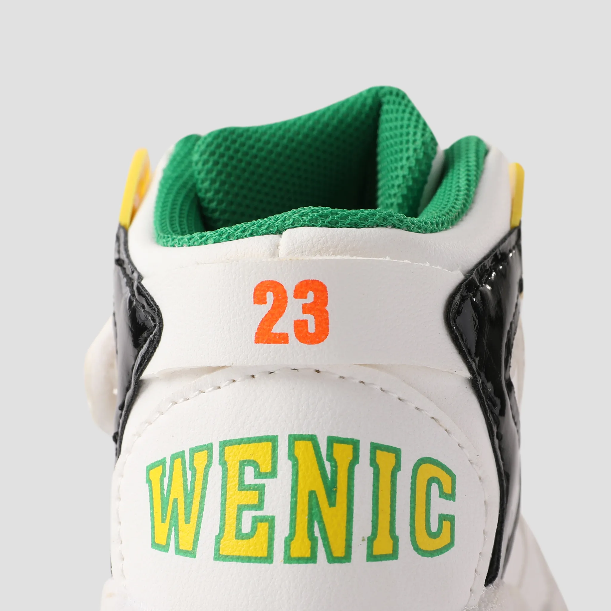 Toddlers and Kids Trendy Color-block Velcro High Top Sports Shoes Green image 4