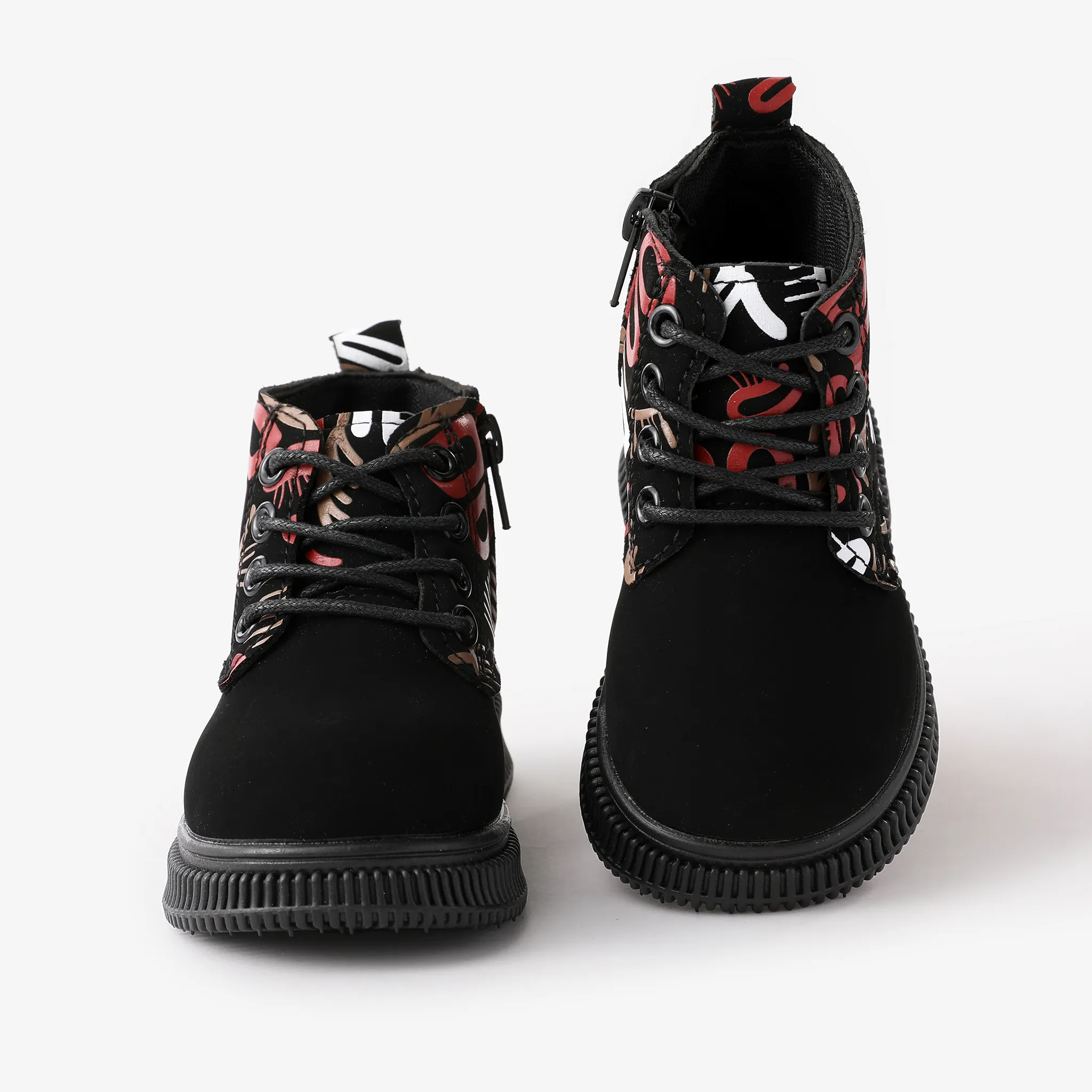 Toddlers and Kids Cool Graffiti Print Lace-up Boots  image 3