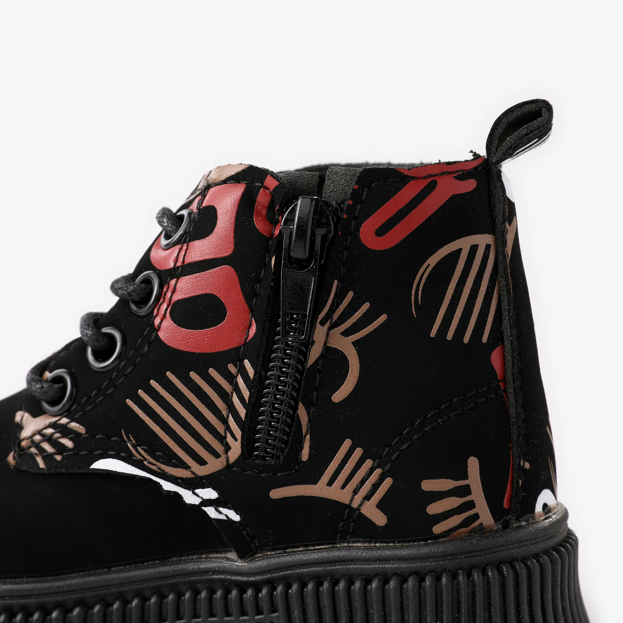 Toddlers and Kids Cool Graffiti Print Lace-up Boots  image 4