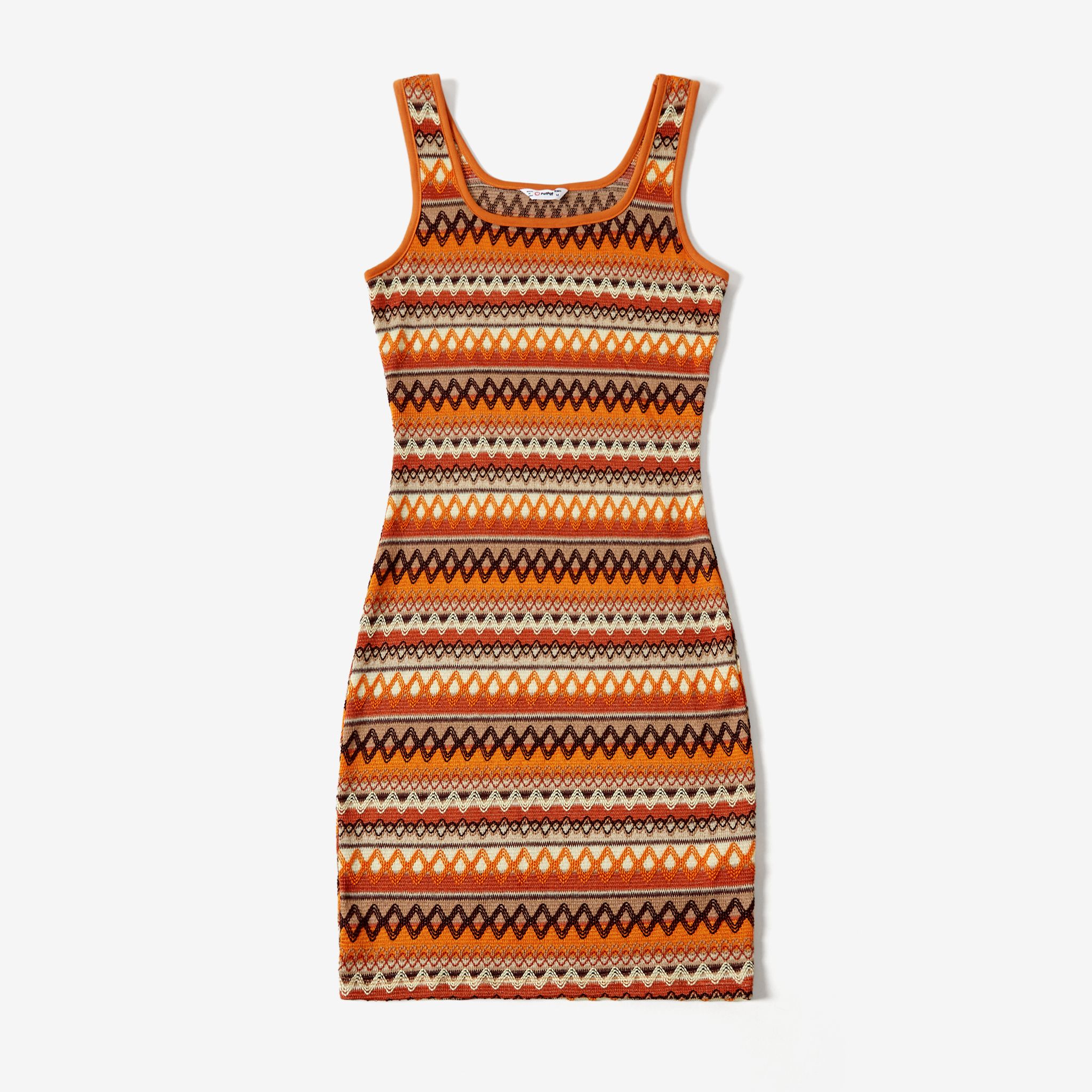 Mommy And Me Casual Knitted Sleeveless Boho Tank Dresses