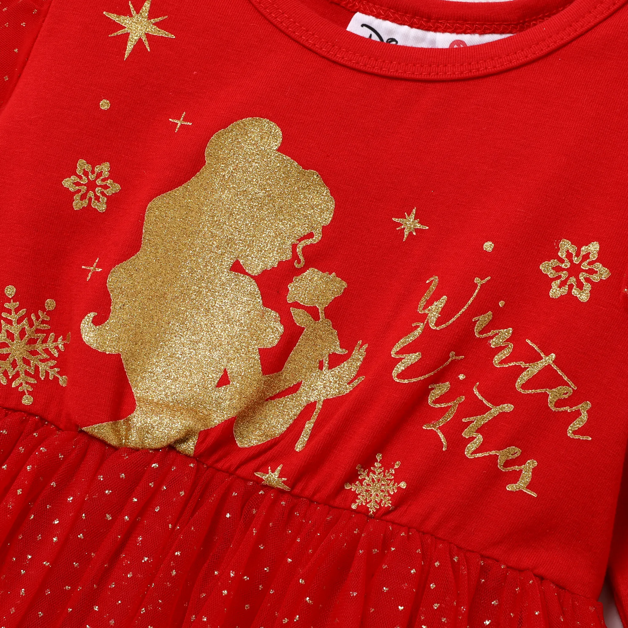 Disney PrincessToddler Girl Printed Sequin Dress  image 3