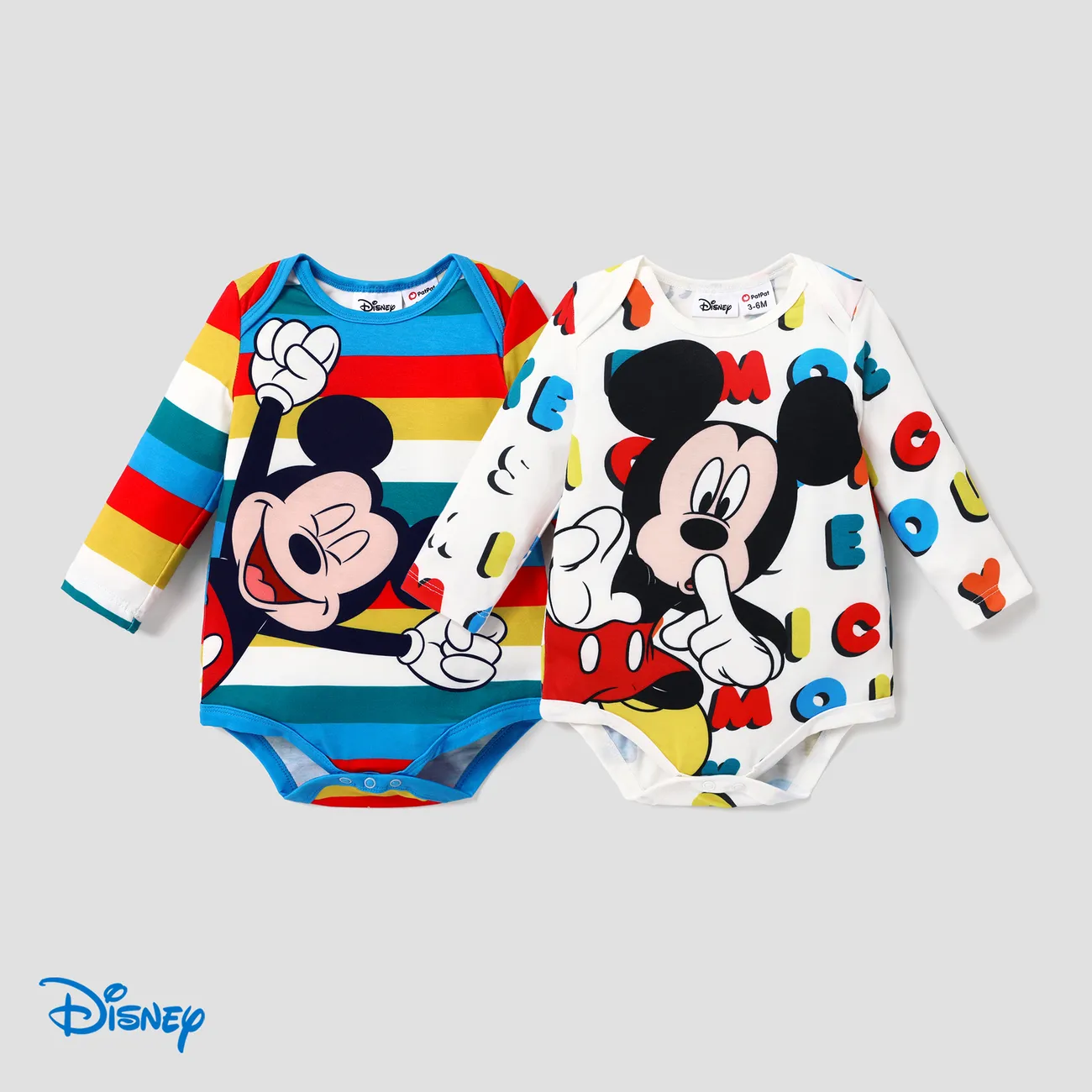 Disney Mickey and Friends Baby Boys Long-sleeve Jumpsuit  Multi-color big image 1