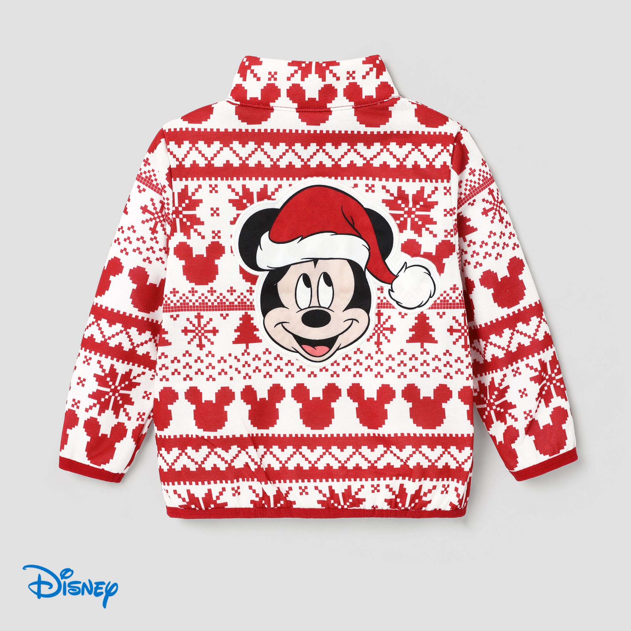 Disney Mickey And Friends Family Matching Christmas Character Embroidered Zipped Jacket