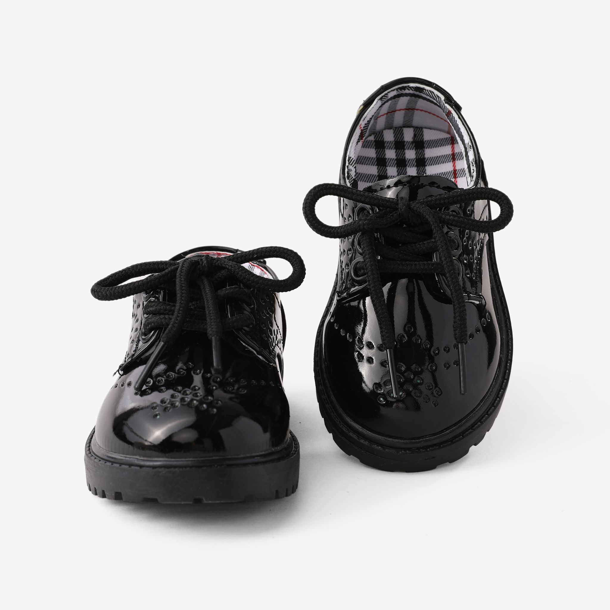 Toddler & Kids Classic British Style Lace-up Leather Shoes