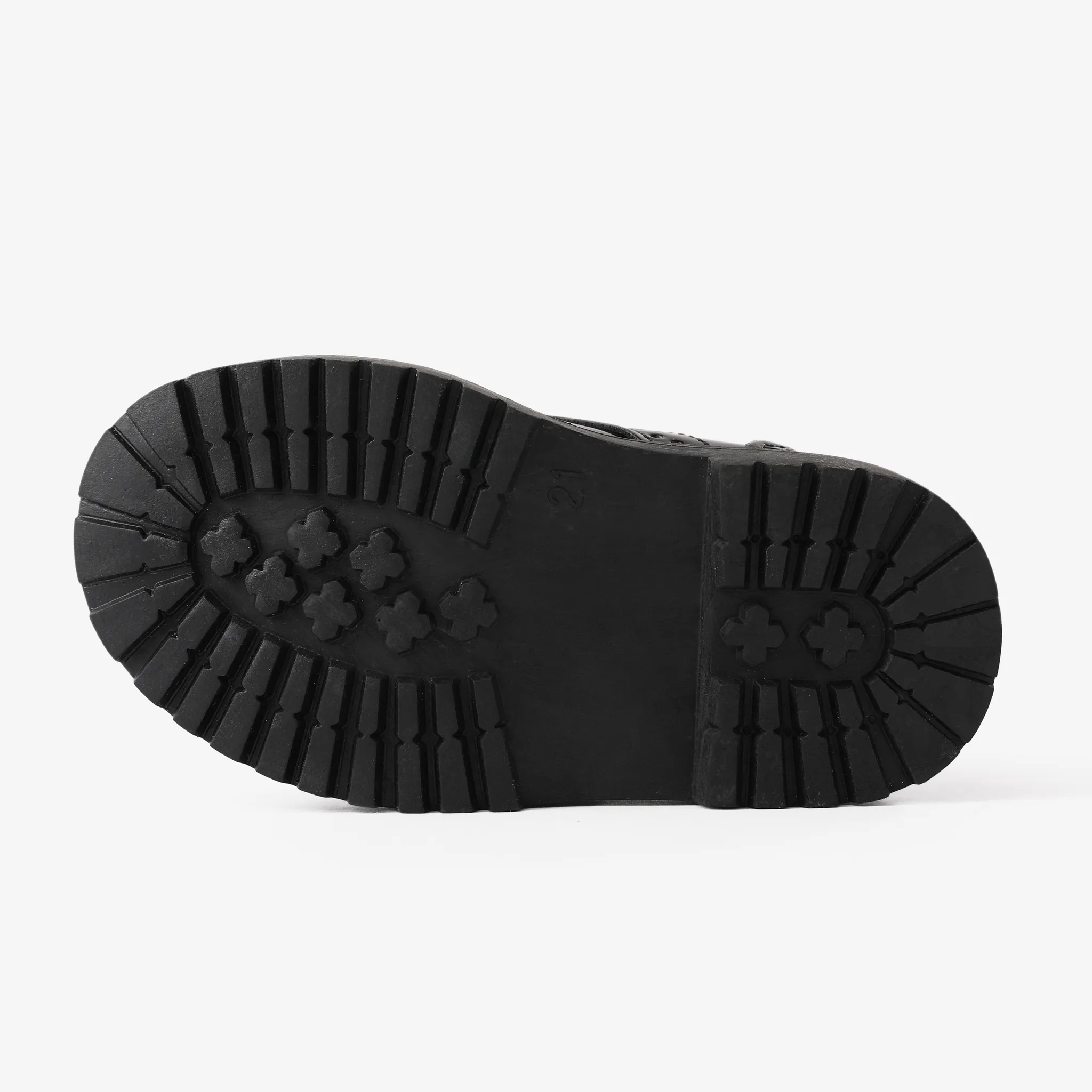 Toddler & Kids Classic British Style Lace-up Leather Shoes Black image 5