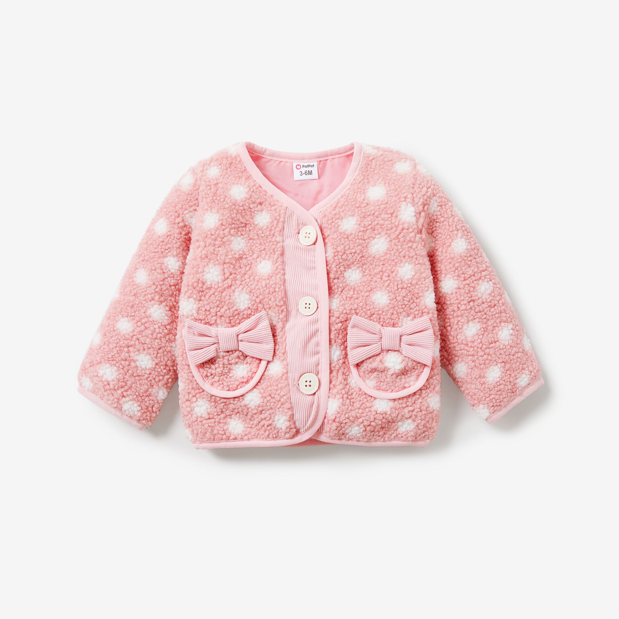 Baby Girl Polka Dot Long Sleeve Jacket/Coat