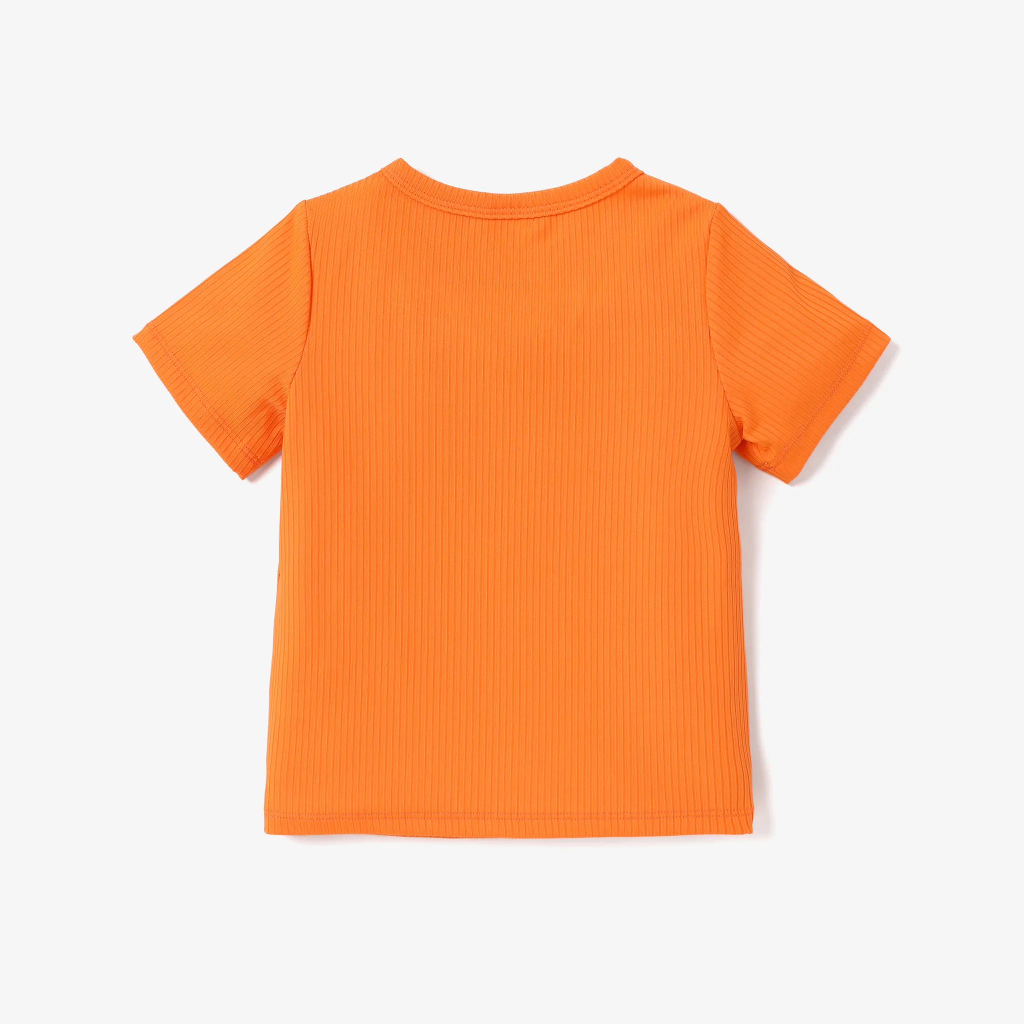 Toddler Girl Solid Short-sleeve Rib-knit Tee    image 2