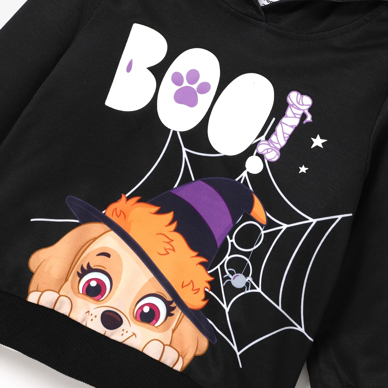 Helfer auf vier Pfoten Halloween Kleinkinder Unisex Mit Kapuze Kindlich Sweatshirts schwarz big image 1