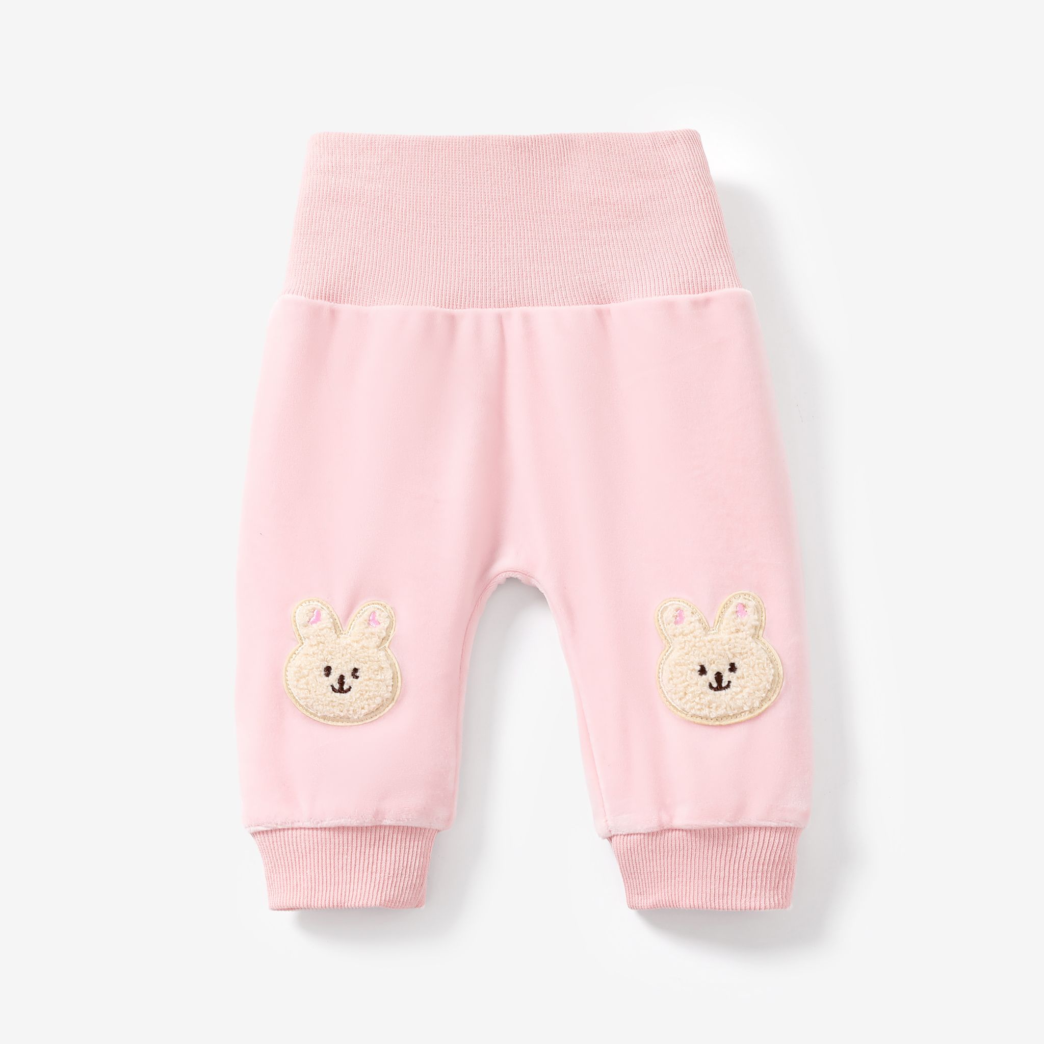 Baby Girl Fabric Stitching Easter Rabbit Pant