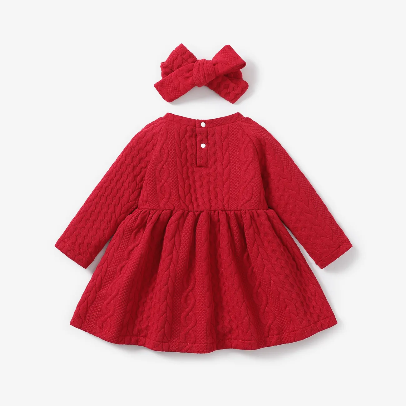 2 Stück Baby Basics Langärmelig Kleider rot big image 1