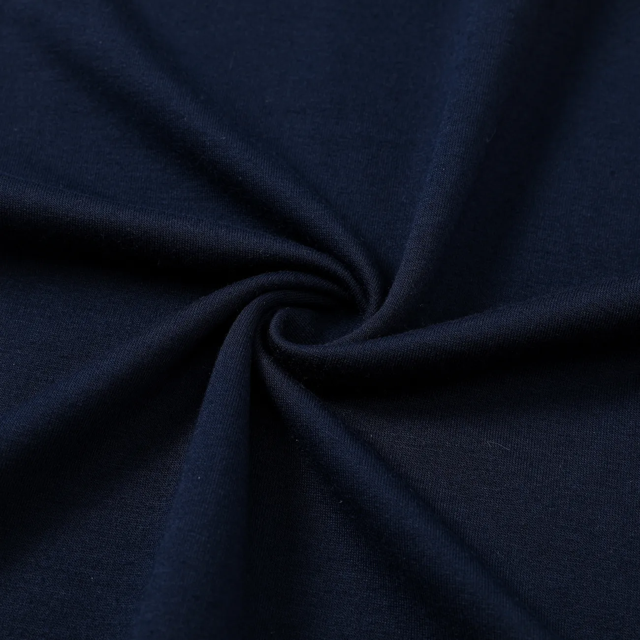 Enfants Garçon Couture de tissus Couleur unie Pull Sweat-shirt bleu profond big image 1