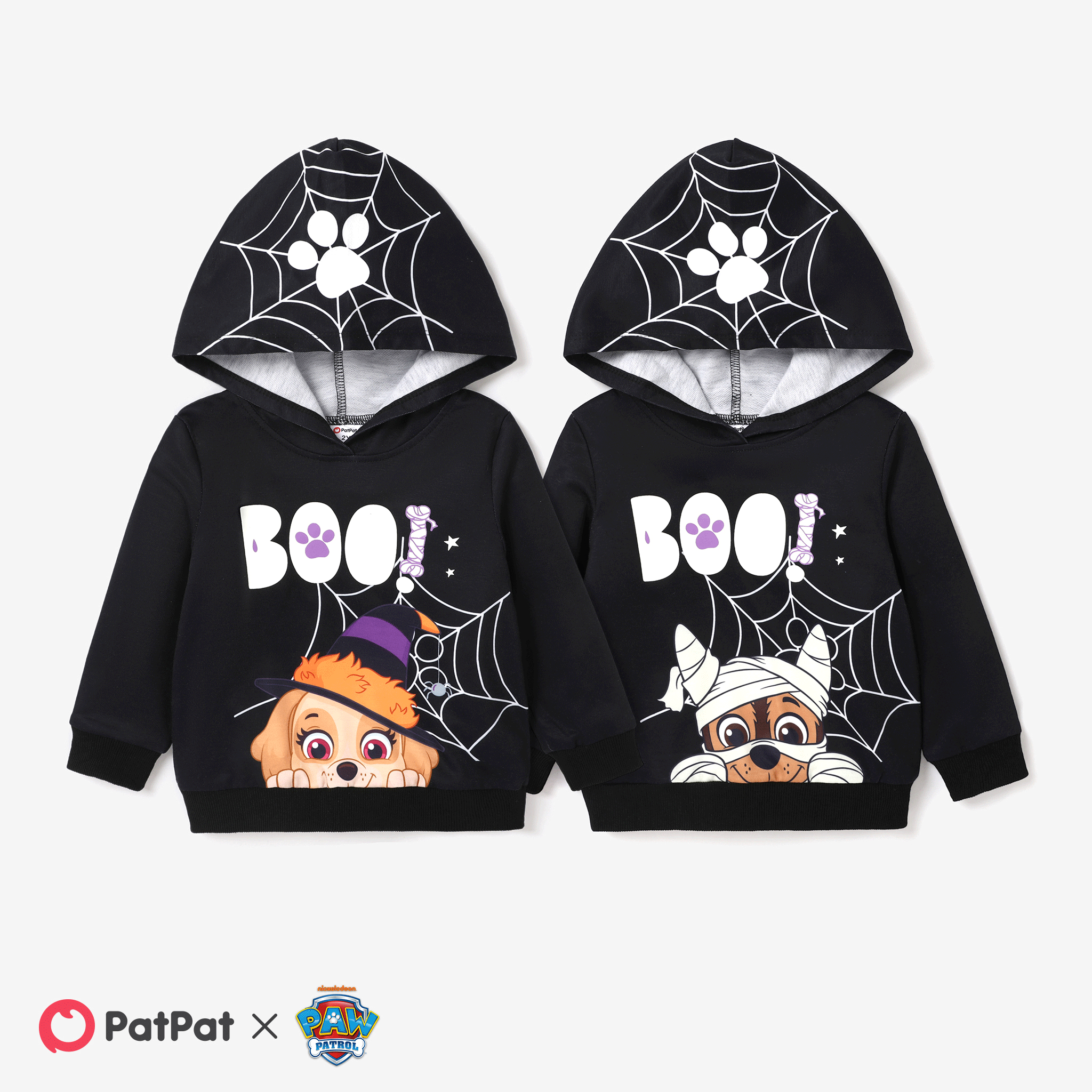 PAW Patrol Halloween Glow Toddler Girl/Boy Big Graphic Print Long-sleeve Hoodie