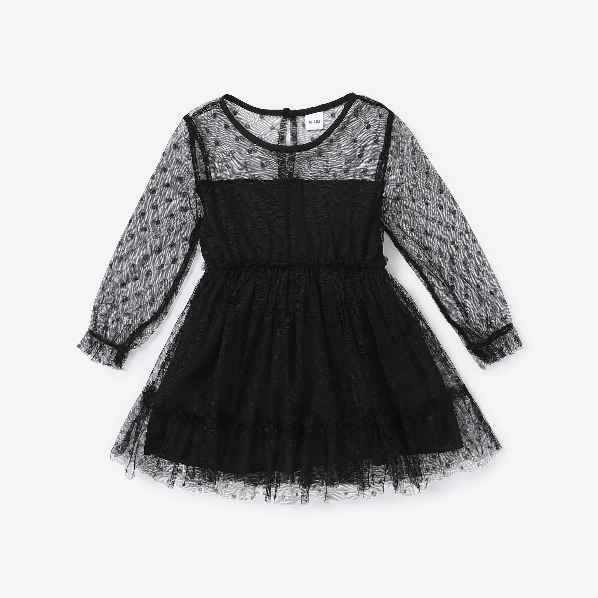 Criança Menina Bonito Vestidos Preto