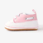 Baby & Toddler Color-block Lace-up Design Soft Sole Prewalker Shoes  image 4