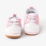 Baby & Toddler Color-block Lace-up Design Soft Sole Prewalker Shoes  image 3