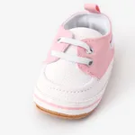 Baby & Toddler Color-block Lace-up Design Soft Sole Prewalker Shoes  image 5