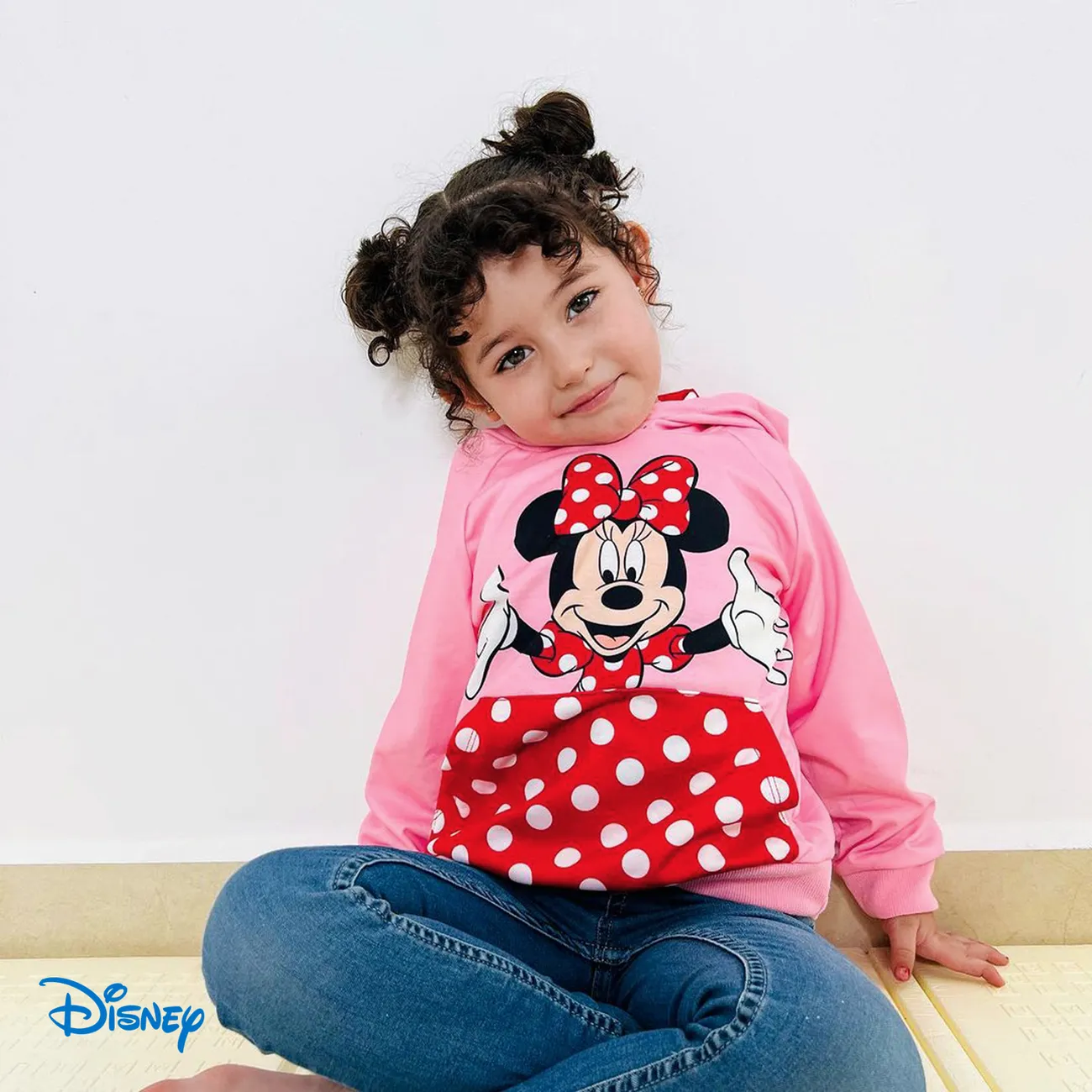 Disney Mickey and Friends Enfant en bas âge Unisexe Hypersensible Enfantin Sweat-shirt Rose big image 1