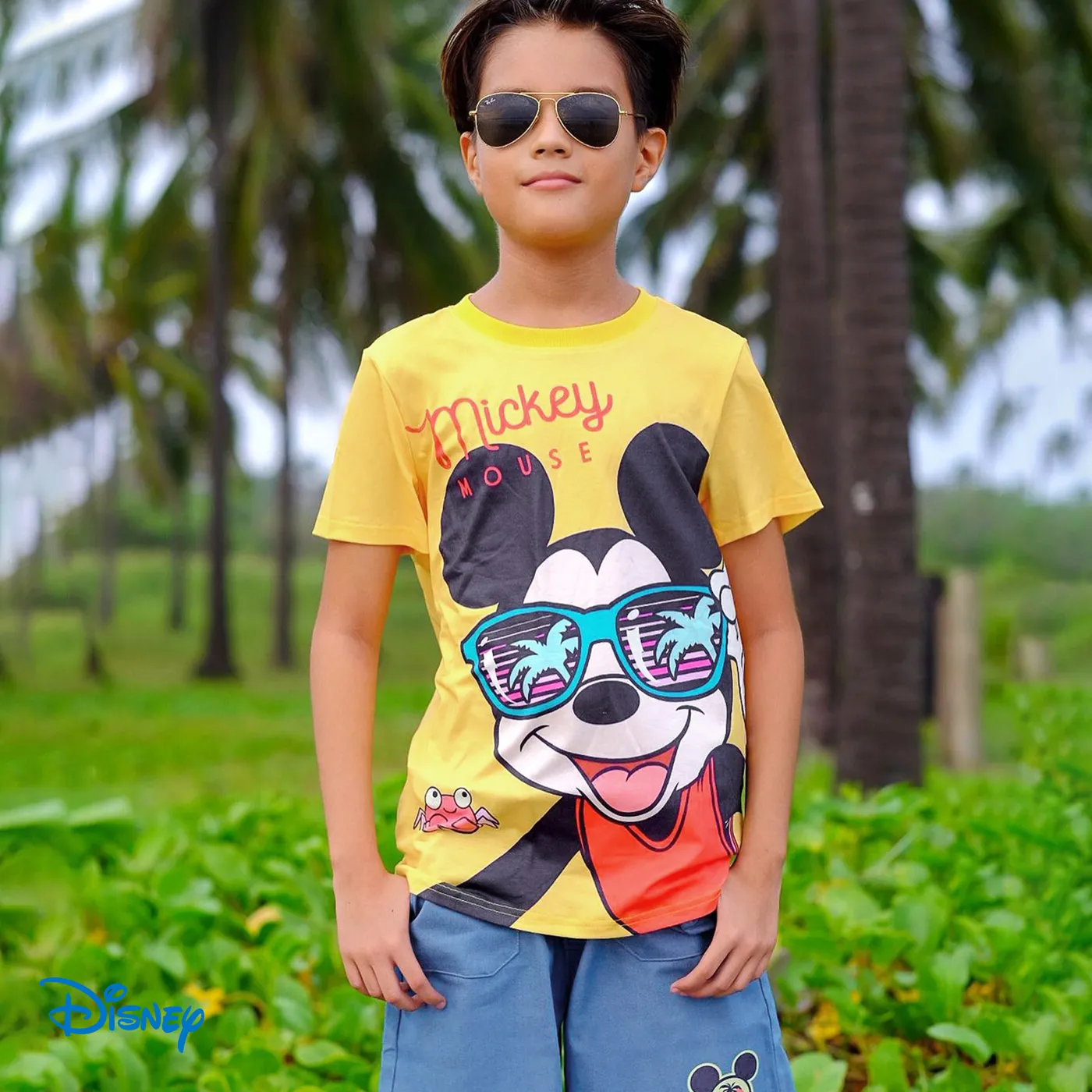 Disney Mickey and Friends Toddler/Kid Boy 2pcs Naia™ Character Print Short-sleeve Tee and Shorts Set  image 4