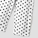 Toddler Girl Polka dots Smocked Slip Jumpsuits  image 4