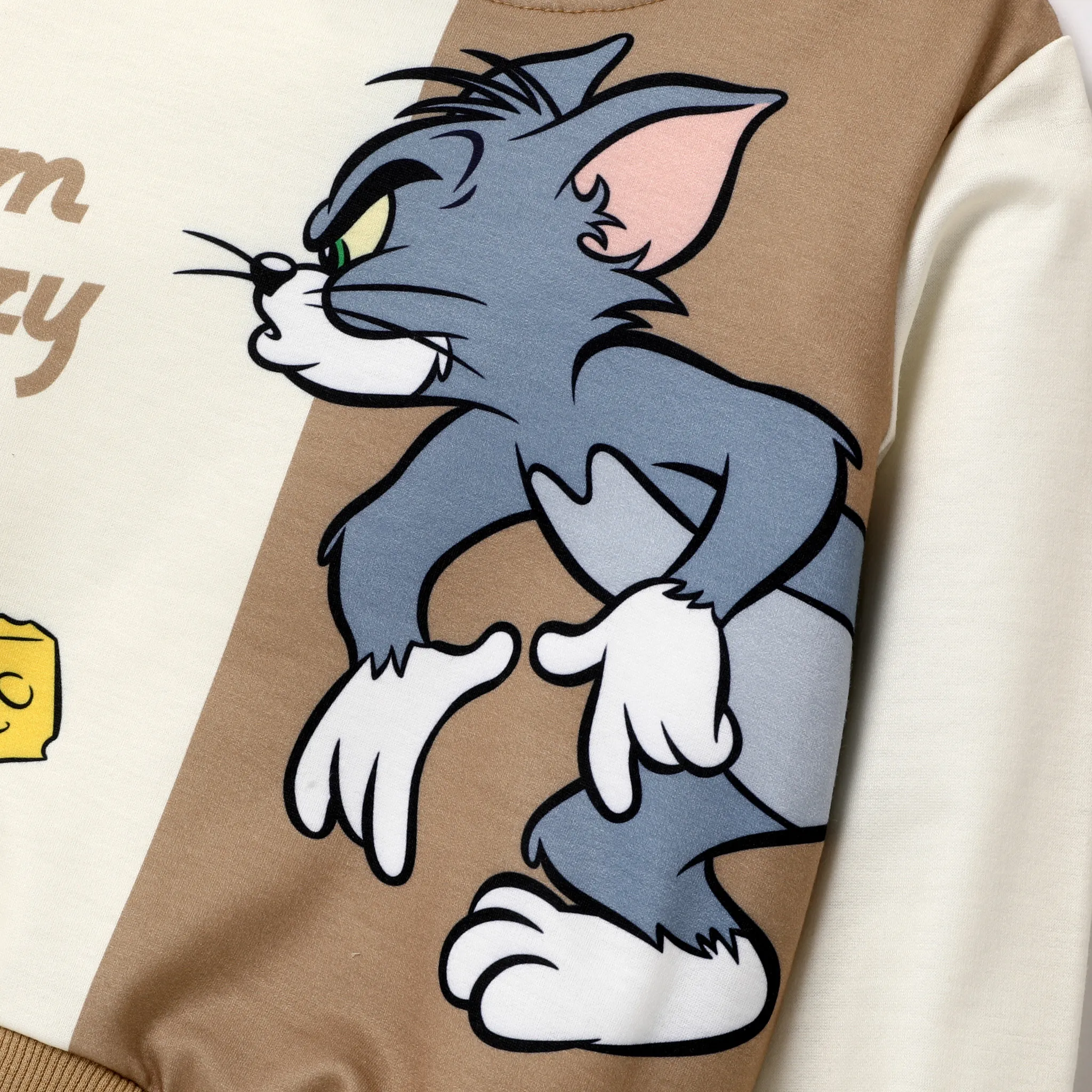 Tom and Jerry Toddler Boy Colorblock Character Print Long-sleeve Top and Pants Set Multi-color image 4